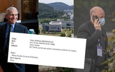 Email Shows Researcher Who Funded Wuhan Lab, Admits Manipulating Coronaviruses, Thanked Fauci For Dismissing Lab-Leak Theory