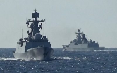 For the First Time Ever, Chinese and Russian Warships Get Together for Joint Patrol in the Western Pacific