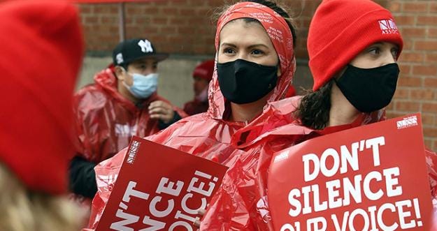 Silenced healthcare workers speak out publicly for the first time