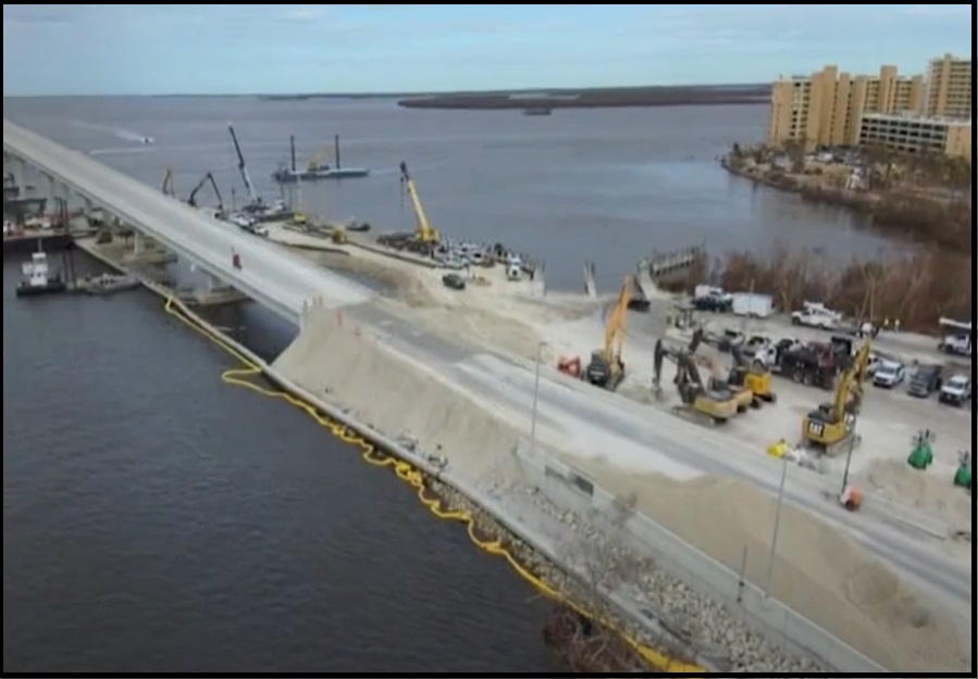 Holy Cats, They Did It – The Temporarily Rebuilt Sanibel Causeway Opens Allowing Emergency Vehicles to Reach Sanibel Island