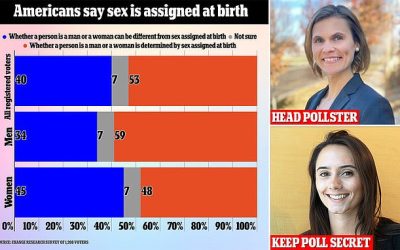 Dem-linked pollsters refuse to publish their own study showing Americans OPPOSE trans procedures on kids – and discuss how voters must be ‘educated’ and hatch plan to ‘rebrand’ puberty blockers in meeting about results