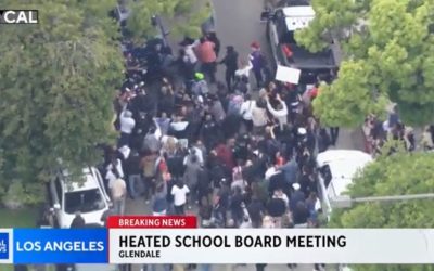 Armenian Men Beat Antifa and Far-Left Protestors Outside Glendale, CA School Board Meeting Over Pride Events