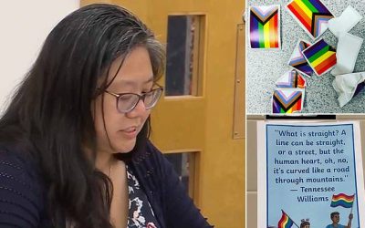 Massachusetts students tear down rainbow decorations and chant their pronouns are ‘U.S.A.’
