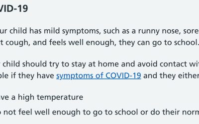 If you are sick, do not test for COVID19; If your child is mildly sick, do not test & send them to school