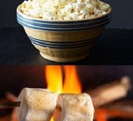 Popcorn or toasted marshmallows?