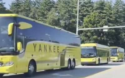 Kamala Harris Buses in People From Massachusetts to Her New Hampshire Rally