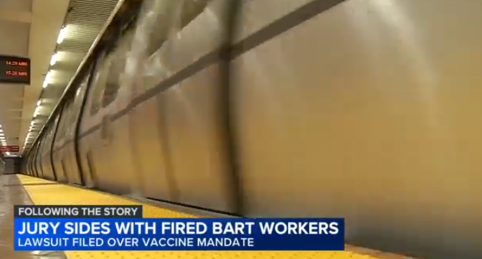 BART workers fired due to COVID vaccine mandate to get over $1M each, federal jury decides