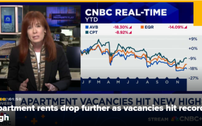 Apartment rents drop further, with vacancies at record high