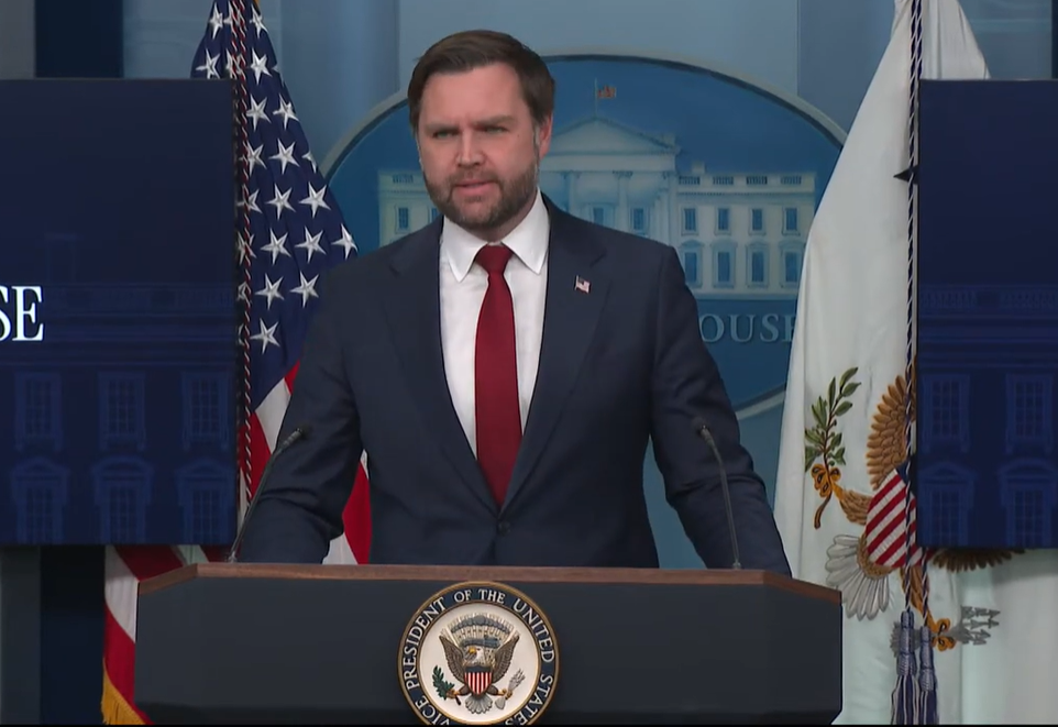LIVE: White House press briefing with JD Vance