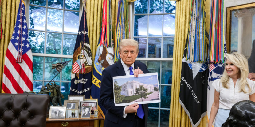Trump Says Ballroom Roof Will Host ‘Drone Empire’ to Defend D.C.